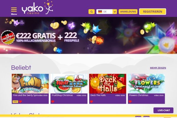 официальный сайт YAKO Casino 50 руб